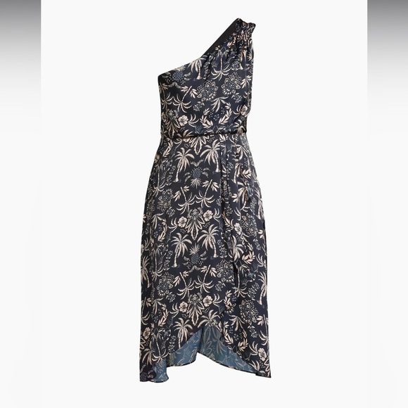 Laundry by Shelli Segal One-Shoulder Satin Midi-Dress - Picture 10 of 10